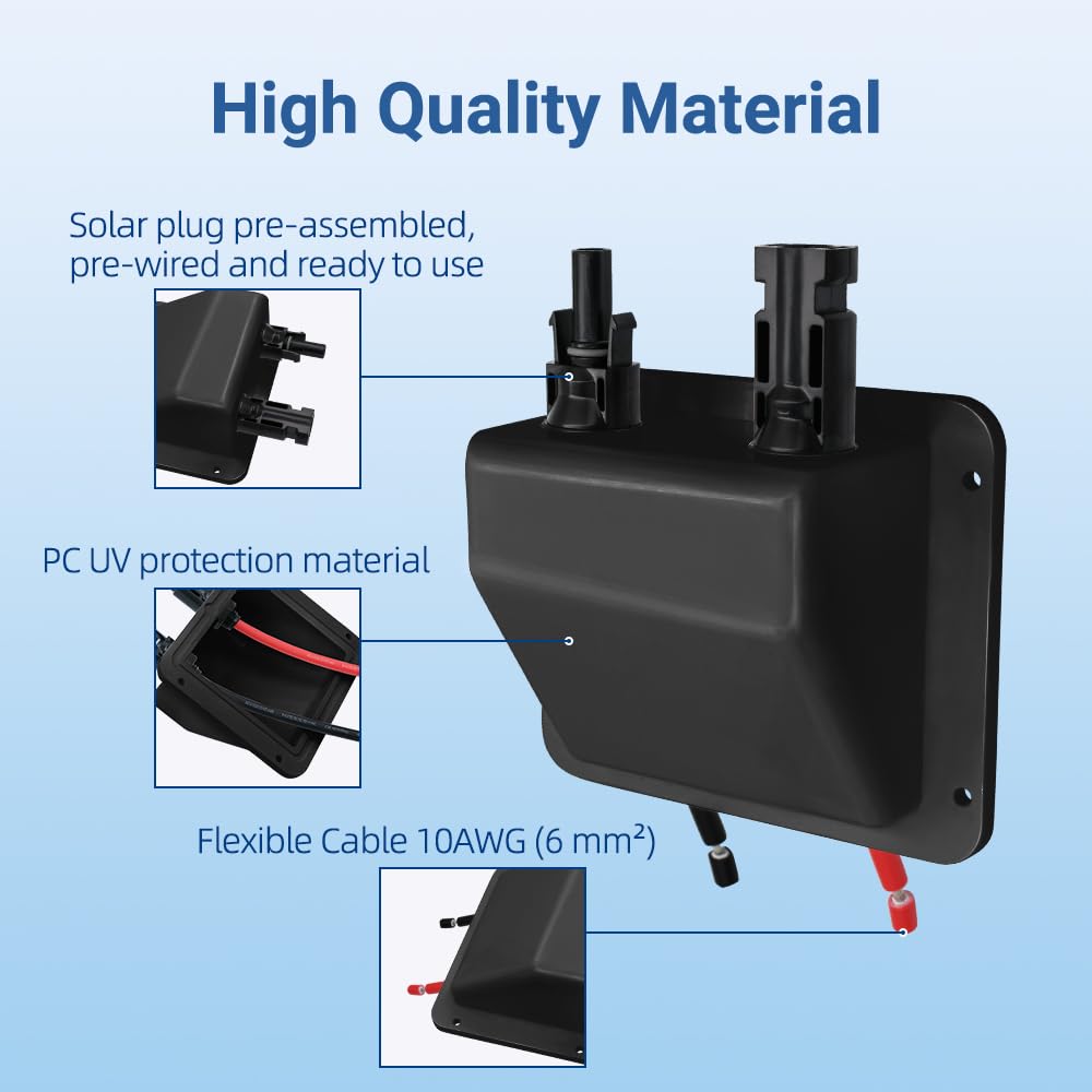 Amazon.com: Slocable Solar Cable Entry Gland, IP68 Solar Cable